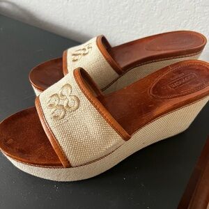 Summer Coach Wedges Size 8